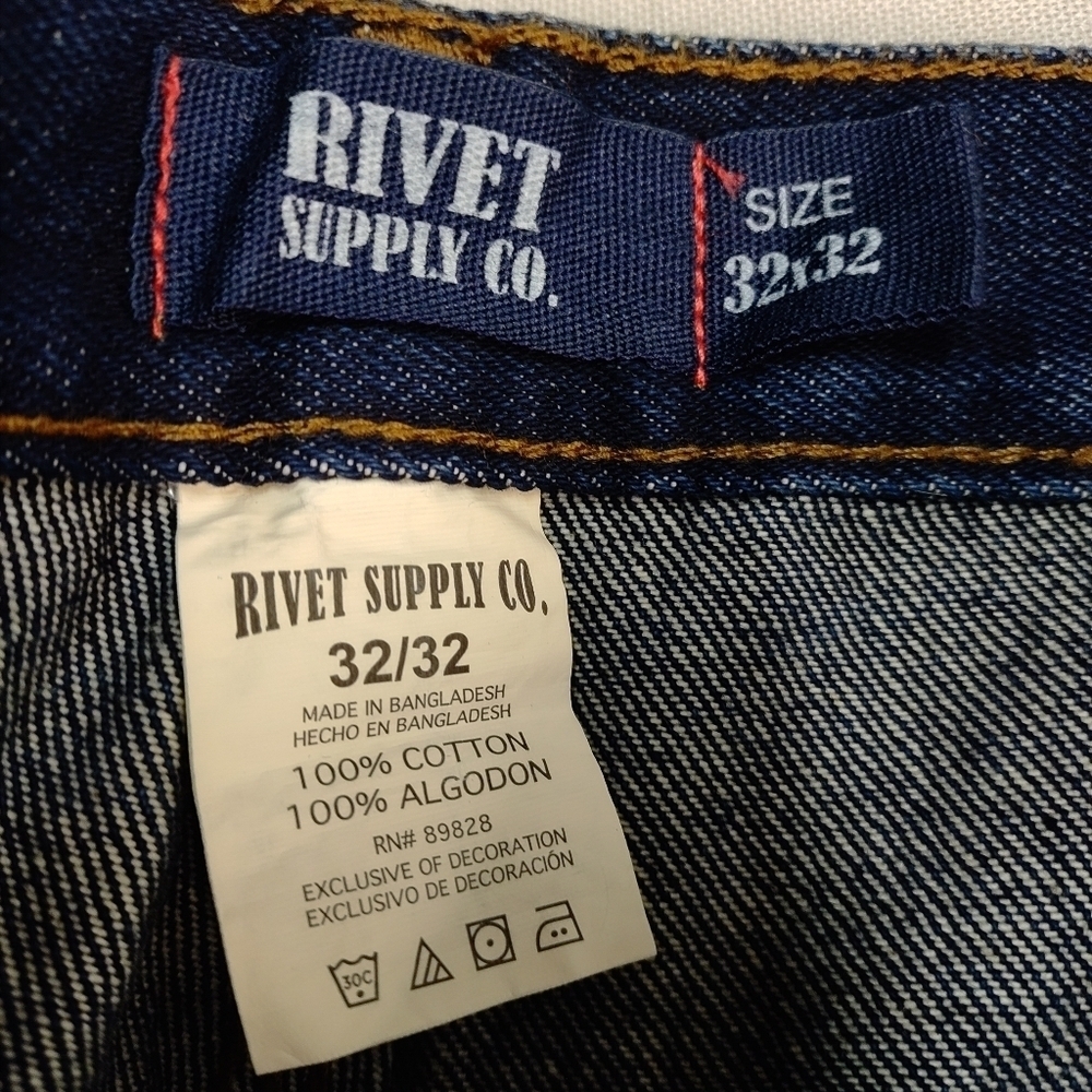 Mission Ridge 32X32 Men's Blue Straight Leg Jeans Sz 32X32 NWT - Picture 9 of 9